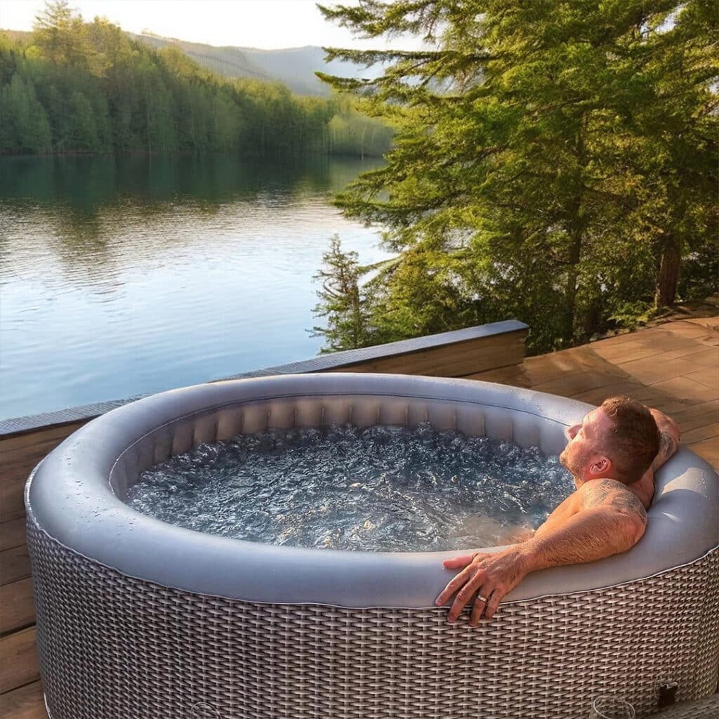How much does it cost to heat and run an inflatable hot tub 02